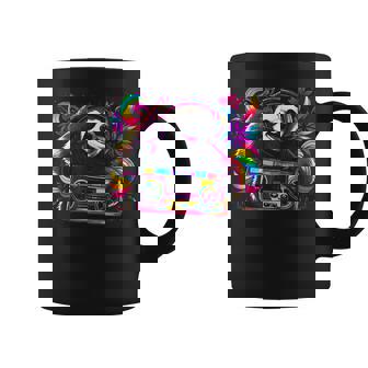 Boombox Radio Old School Hip Hop Rap Cassette Sloth Lazy Coffee Mug | Mazezy