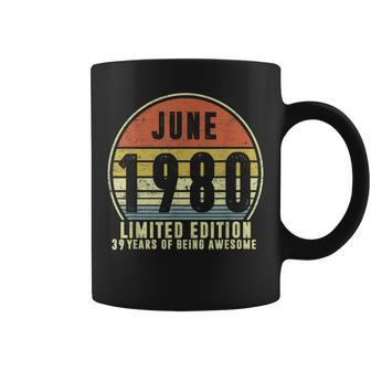 Born June 1980 Limited Edition T 1980Th Birthday Gifts Coffee Mug | Mazezy CA