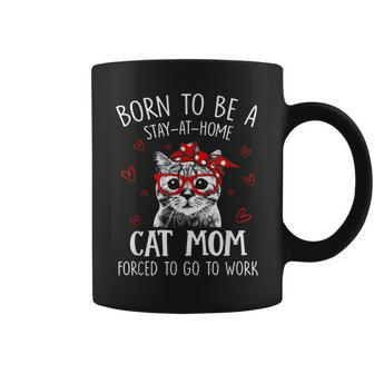 Born To Be A Stay At Home Cat Mom T Shirt Mothers Day Gift Coffee Mug | Mazezy