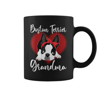 Boston Terrier Grandma | Dog Owner Boston Terrier Coffee Mug | Mazezy