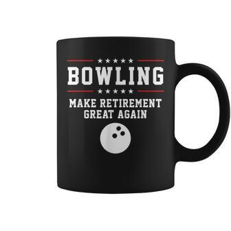Bowling Make Retirement Great Again Gift For Grandpa Coffee Mug | Mazezy CA