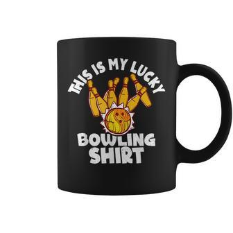 Bowling This Is My Lucky Bowling Bowler Funny Coffee Mug - Thegiftio UK
