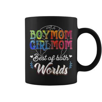 Boy Mom Girl Mom Best Of Both Worlds V2 Coffee Mug - Seseable