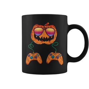 Boys Halloween Jack O Lantern Gamer Kids Men Halloween V12 Coffee Mug - Thegiftio UK