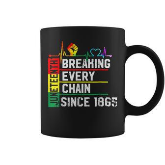 Breaking Every Chain Since 1865 Junenth Black History V2 Coffee Mug - Seseable