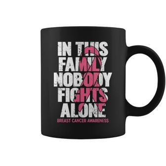 Breast Cancer Support Vintage Family Breast Cancer Awareness Coffee Mug - Seseable