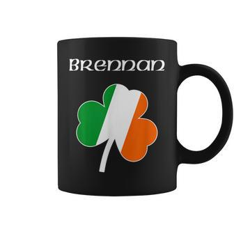 Brennan T Family Reunion Irish Name Ireland Shamrock Coffee Mug - Seseable