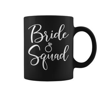 Bride Squad Wedding Gift Bridesmaid Bridal Coffee Mug - Seseable