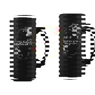 Bridesmaid Bride Floral Vintage Boho Getting Ready Outfit Coffee Mug | Mazezy