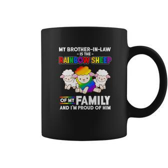 Brother In Law Rainbow Sheep Family Gay Pride Coffee Mug - Thegiftio UK