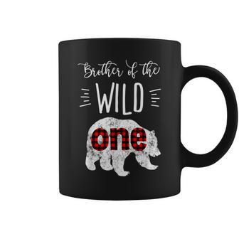Brother Of The Wild One Bear Lumberjack 1St Birthday Coffee Mug - Seseable