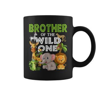 Brother Of The Wild One Zoo Birthday 1St Safari Jungle 1St Coffee Mug - Seseable