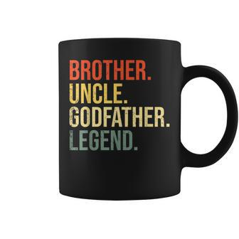 Brother Uncle Godfather Legend Fun Best Funny Uncle Gift For Mens Coffee Mug | Mazezy DE