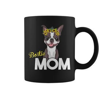 Brown Red Bostie Mom Boston Terrier Mama Gifts Women Girls Coffee Mug - Seseable