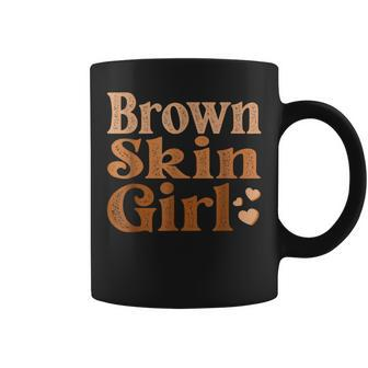 Brown Skin Girl Black Melanin Queen Magic Junenth Women Coffee Mug | Mazezy