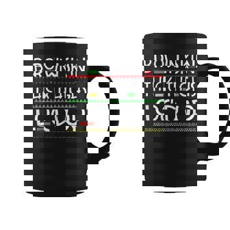 Brown Skin Thick Thighs Locd Up Black History Melanin Women Coffee Mug | Seseable CA