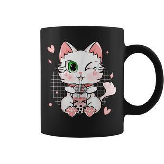 Bubble Tea Cat Boba Tea Anime Kawaii Neko Coffee Mug - Seseable