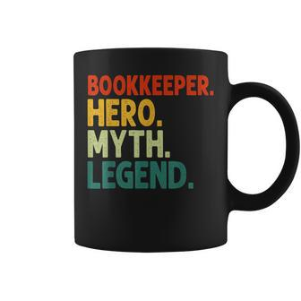 Buchhalter Hero Myth Legend Retro Vintage Buchhaltung Tassen - Seseable