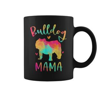 Bulldog Mama Colorful English Bulldog Gifts Dog Mom Coffee Mug | Mazezy