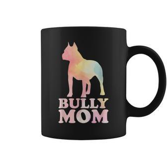 Bully Mom Colorful American Bully Gifts Dog Mom Mothers Day Coffee Mug | Mazezy