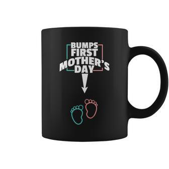 Bumps First Mothers Day Shirt Pregnant Mom Expecting Baby Coffee Mug | Mazezy