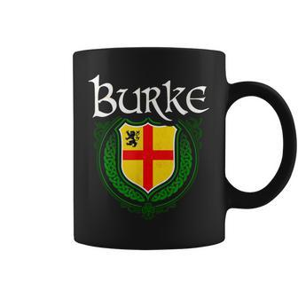 Burke Surname Irish Last Name Burke Family Crest Coffee Mug | Mazezy