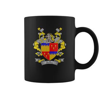 Butler Coat Of Arms Butler Surname Family Crest Coffee Mug - Seseable
