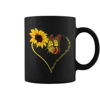 Butterfly You Are My Sunshine My Only Sunshine Sunflower Coffee Mug - Thegiftio UK