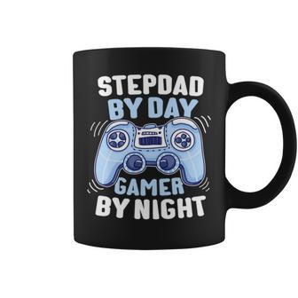 By Day Gamer By Night Step Dad Stepdad Coffee Mug | Mazezy