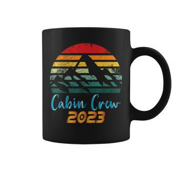 Cabin Crew 2023 Cabin Group Vacation Mountain Friends Trip Coffee Mug | Mazezy
