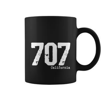 California 707 Area Code Shirt Californian Pride Coffee Mug - Thegiftio UK