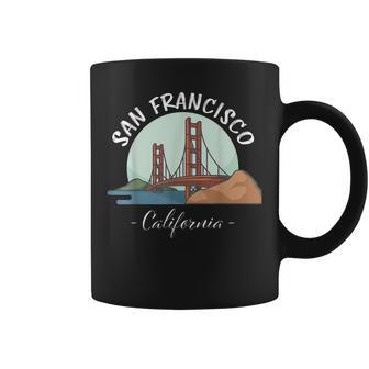 California - San Francisco Gift| Golden Gate Bridge Souvenir Coffee Mug | Mazezy