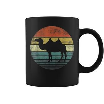 Camel Lover Gifts Retro Vintage Zoo Animal Silhouette Coffee Mug - Seseable