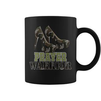 Camo Prayer Warriors With Heel Religious Christian God Faith Coffee Mug - Seseable