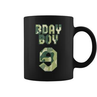Camouflage Bday Boy Military Little Officer 9Th Birthday Coffee Mug | Mazezy