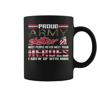 Camouflage | Us Military Soldier Brother | Proud Army Sister Coffee Mug | Mazezy