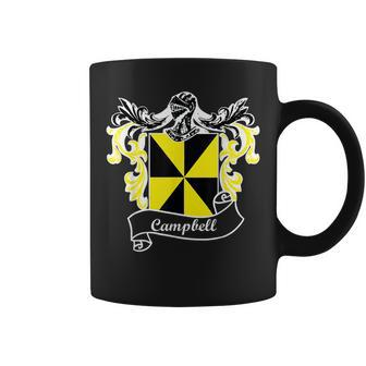 Campbell Coat Of Arms Surname Last Name Family Crest Coffee Mug - Seseable