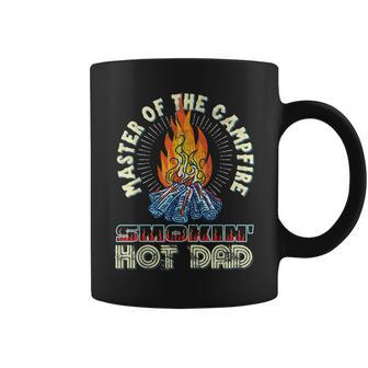 Campfire Master Smoking Hot Dadbod Vintage Distressed Retro Coffee Mug | Mazezy