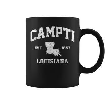 Campti Louisiana La Vintage State Athletic Style Coffee Mug - Seseable