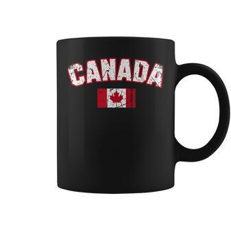Canada Flag Vintage | Men Women Kids | Canada Coffee Mug | Mazezy
