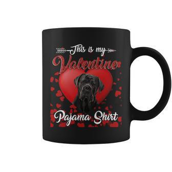 Cane Corso Lovers This Is My Valentine Pajama Shirt Great Valentines Gift Coffee Mug - Thegiftio UK
