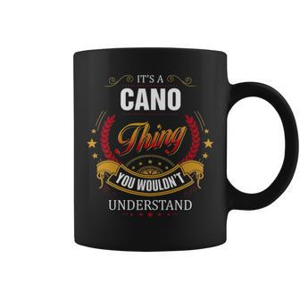 Cano Family Crest Cano Cano Clothing Cano T Cano T Gifts For The Cano Coffee Mug - Seseable