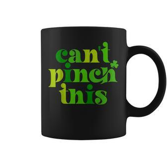 Cant Pinch This Funny St Patricks Day Shamrock Cute Coffee Mug - Thegiftio UK