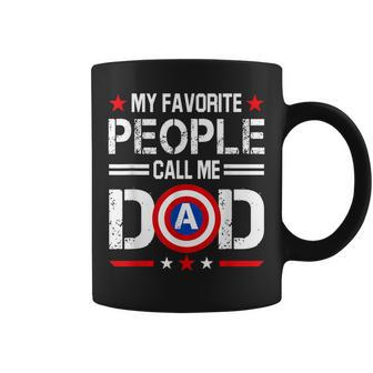 Captain Dad My Favorite People Call Me Dad Fathers Day Gift For Mens Coffee Mug | Mazezy