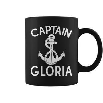 Captain Gloria Yacht Ship Boating Boat Anchor Coffee Mug - Thegiftio UK
