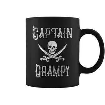 Captain Grampy Vintage Personalized Pirate Boating Grandpa Gift For Mens Coffee Mug | Mazezy