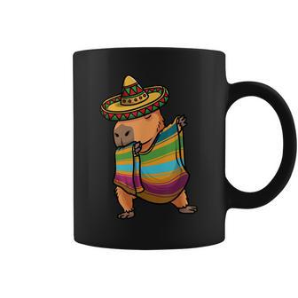 Capybara Cinco De Mayo Rodent Dab Mexican Kids Men Women Coffee Mug | Mazezy