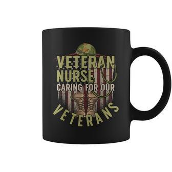 Caring For Veterans Veteran Nurse Veteran Nursing Coffee Mug - Seseable