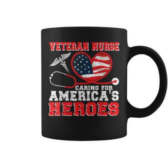 Caring Veteran Nurse Veteran Nursing Coffee Mug - Seseable
