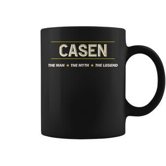 Casen The Man The Myth The Legend | Mens Boys Name Funny Coffee Mug - Seseable